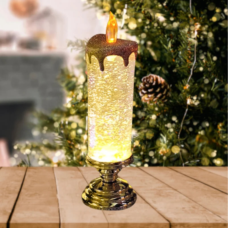 Bougie de Noël LED avec socle