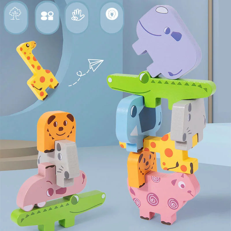 Stackozoo - Animaux en Bois ( 3 ans +)
