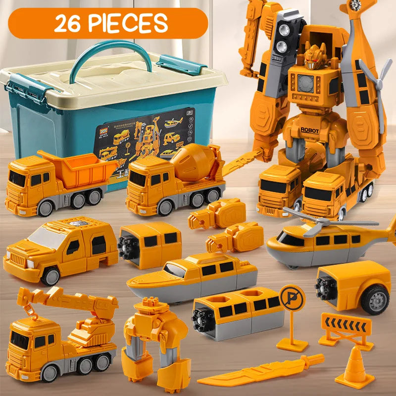Transformo- Jouet modulaire magnétique (3 à 5 ans)