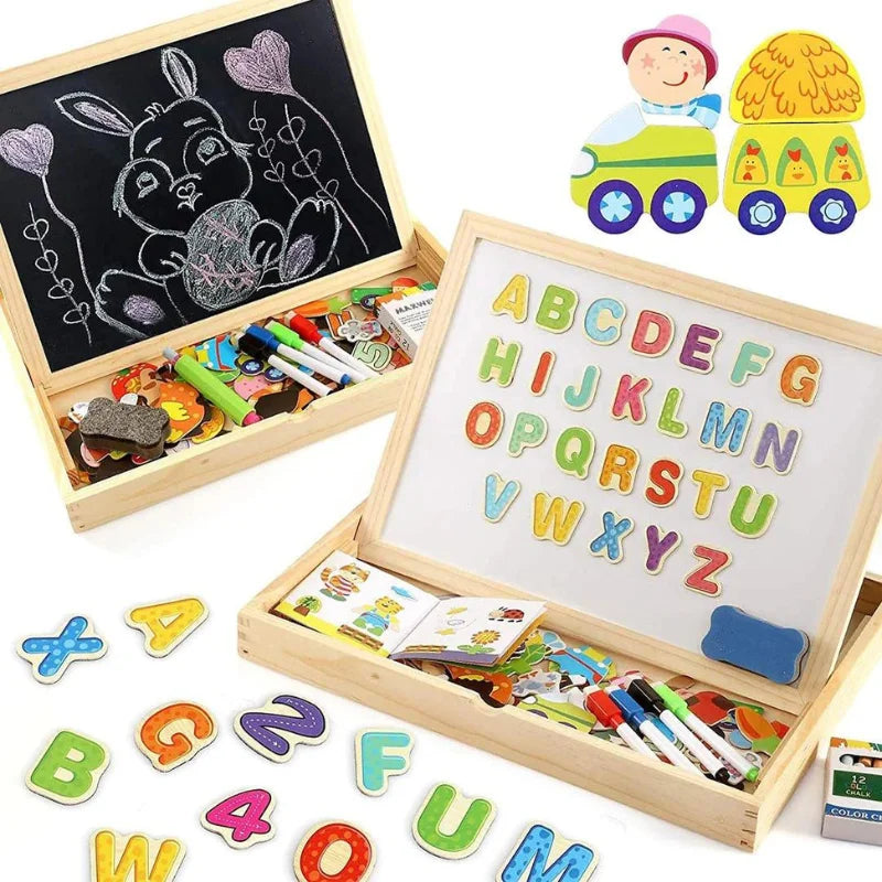 Tableau magnétique 2-en-1 (3 ans+)