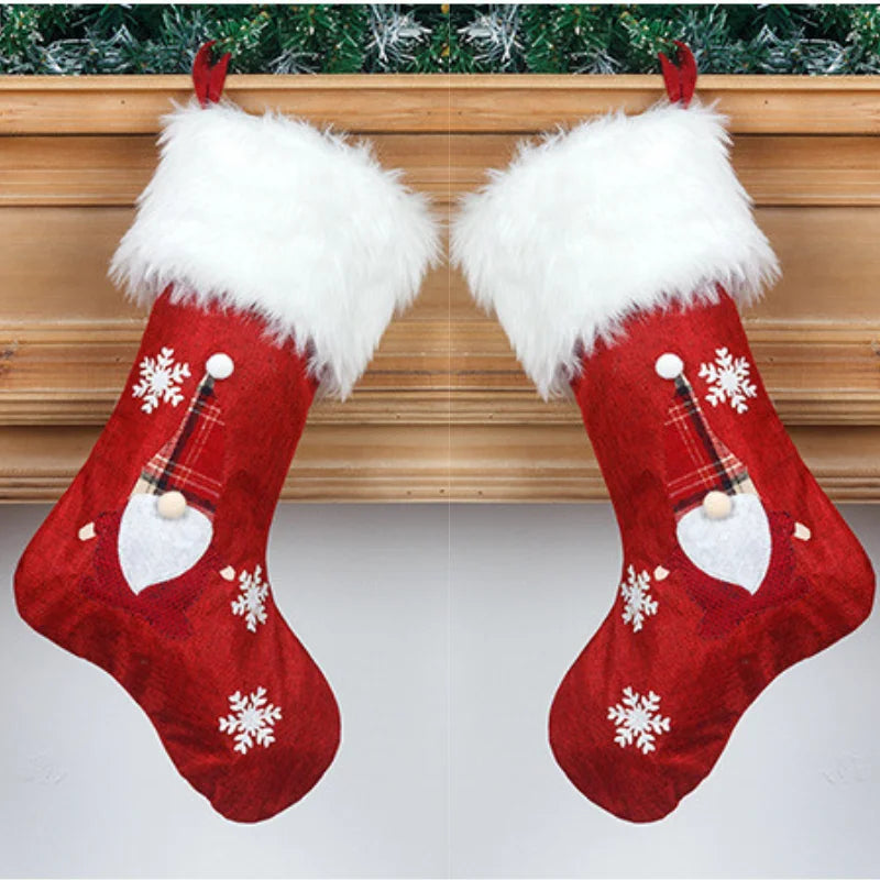 Chaussettes de décoration Noël lumineuses