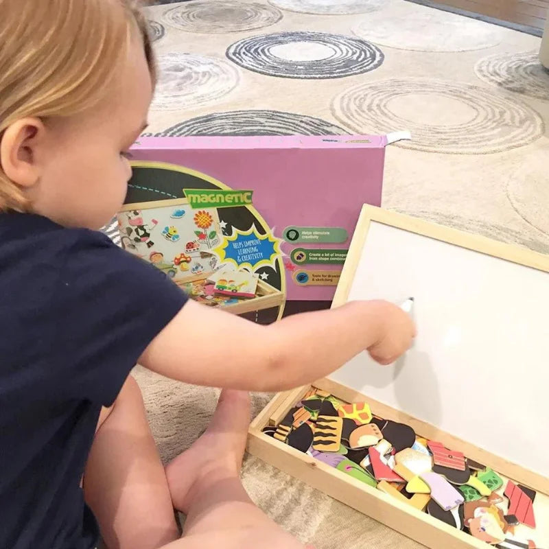 Tableau magnétique 2-en-1 (3 ans+)