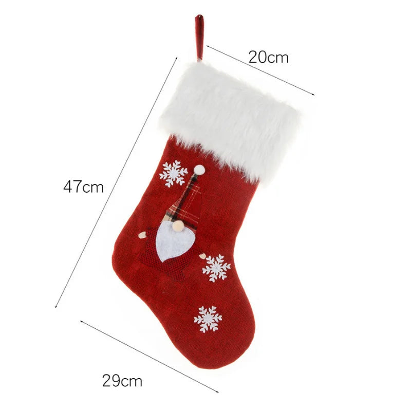 Chaussettes de décoration Noël lumineuses