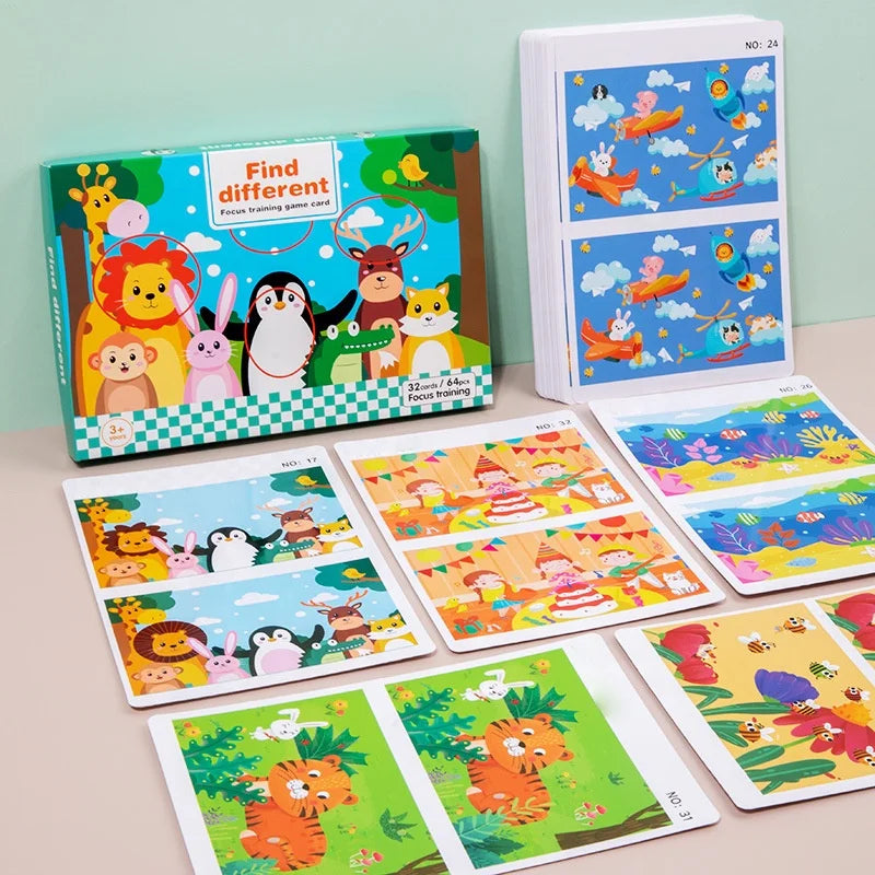 Jeu de Cartes “Cherche & Trouve” effaçable (3ans+)