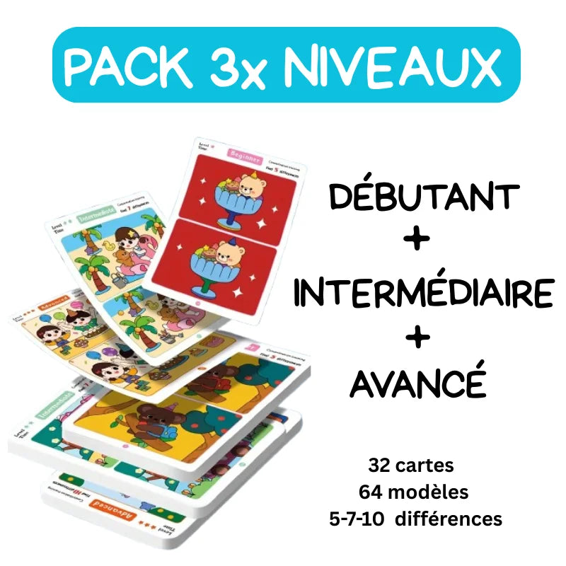 Jeu de Cartes “Cherche & Trouve” effaçable (3ans+)