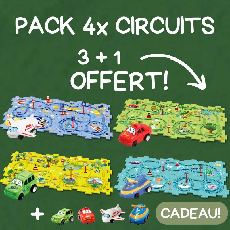 Circuits en puzzle à assembler (3 ans+)