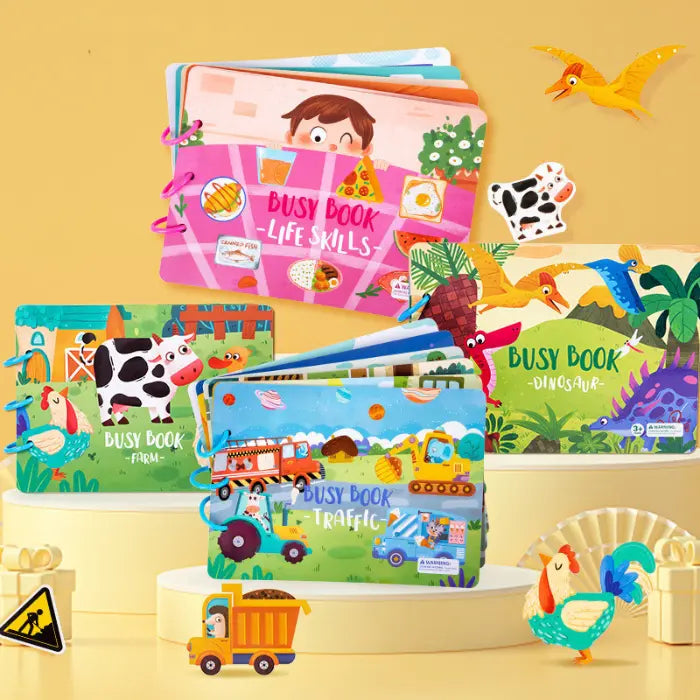 BusyBook Sensoriel (Anglais) 3 ans +