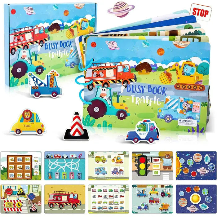 BusyBook Sensoriel (Anglais) 3 ans +