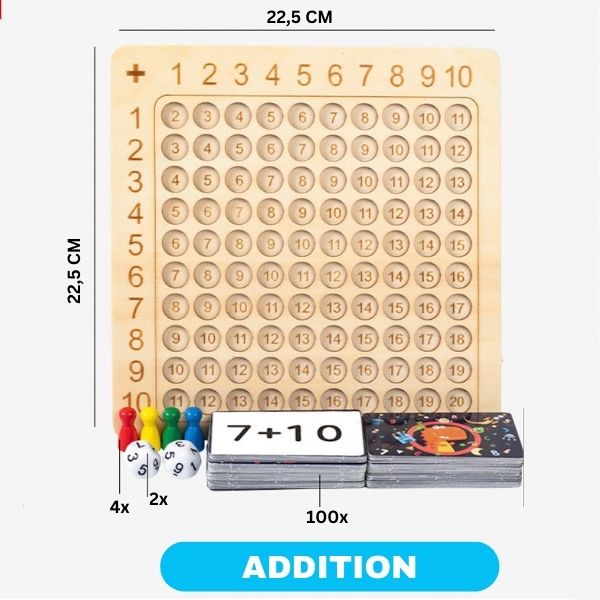 Table de calculs en bois (3 à 12 ans)