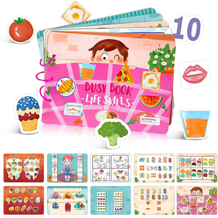 BusyBook Sensoriel (Anglais) 3 ans +