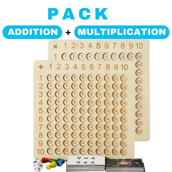 Table de calculs en bois (3 à 12 ans)