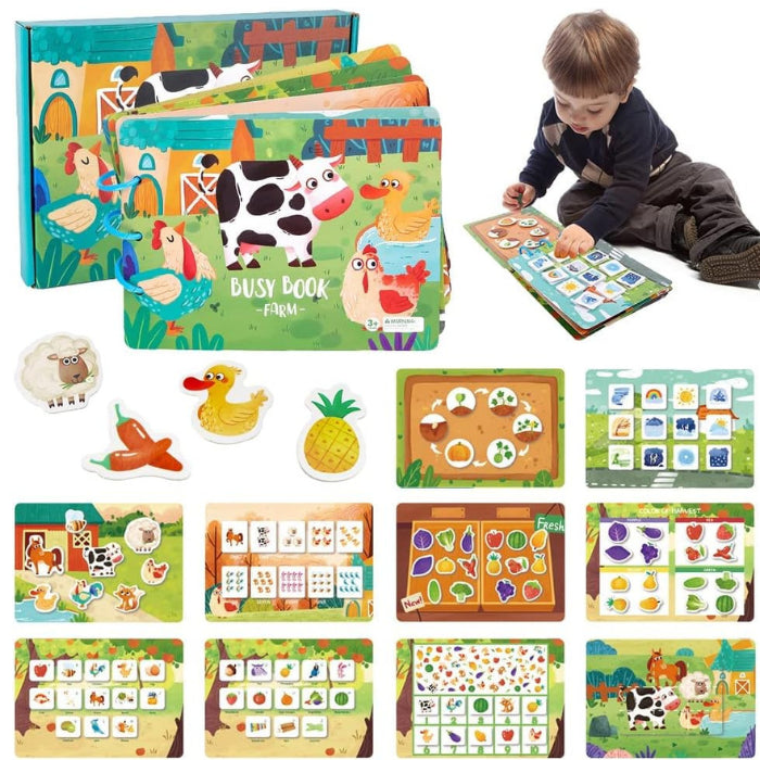 BusyBook Sensoriel (Anglais) 3 ans +