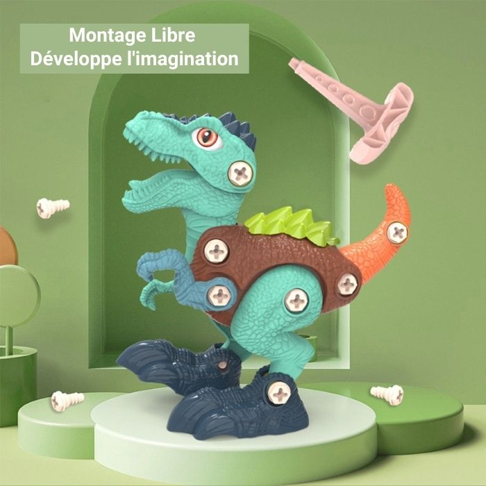 Coffret DELUXE 4 dinosaures + perceuse(4 ans et +)