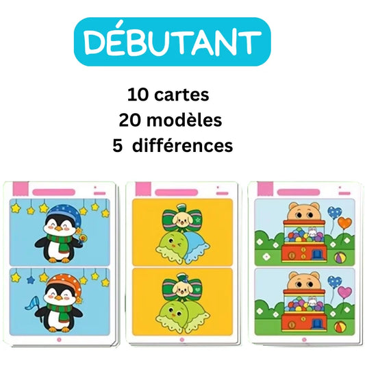 Jeu de Cartes “Cherche & Trouve” effaçable (3ans+)