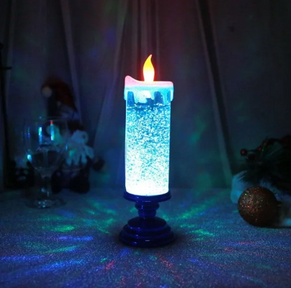 Bougie de Noël LED avec socle