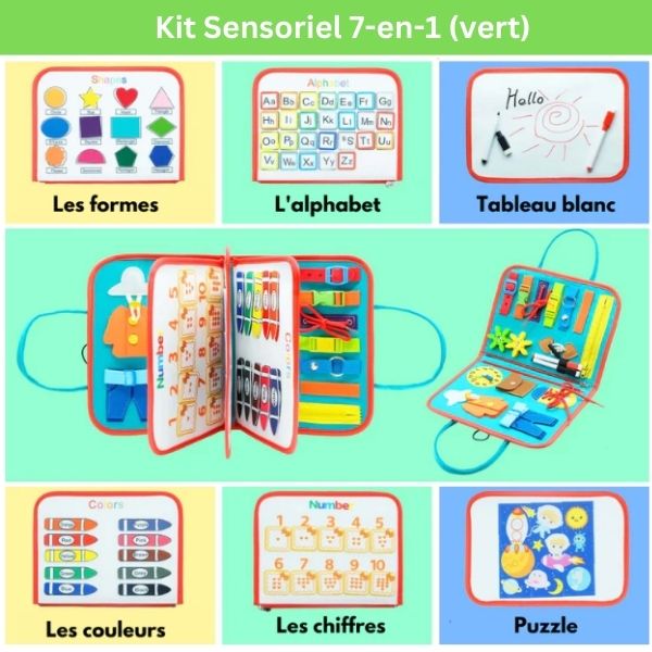 Kit Sensoriel 7-en-1 ( 6 mois à 6 ans)