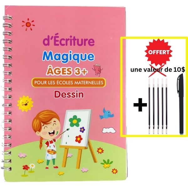 1 Ensemble Livre De Dessin Magique Pour Enfants Réutilisable Pour