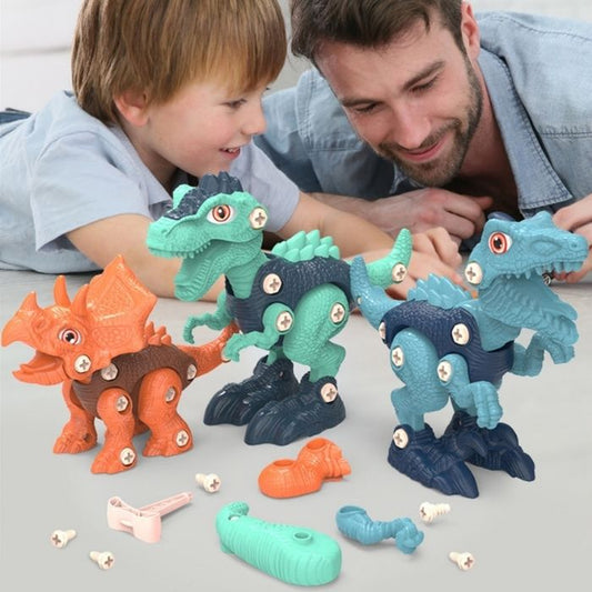 Coffret DELUXE 4 dinosaures + perceuse(4 ans et +)