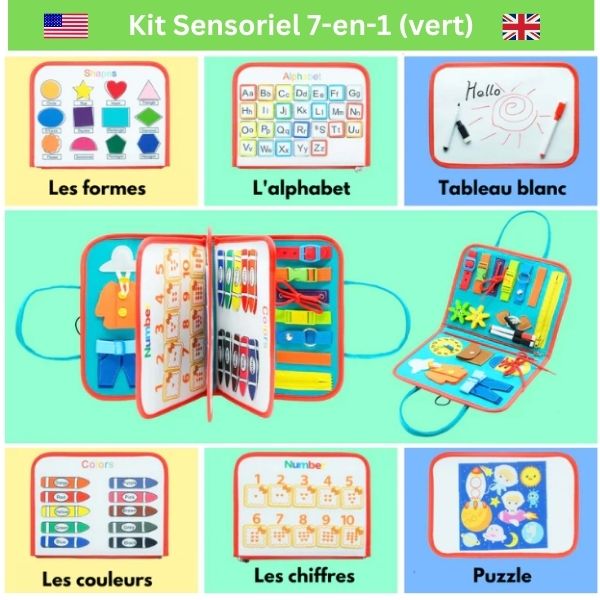 Kit Sensoriel 7-en-1 ( 6 mois à 6 ans) – La Cabane Magique