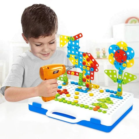 Puzzle 3D + perceuse (3 ans+)